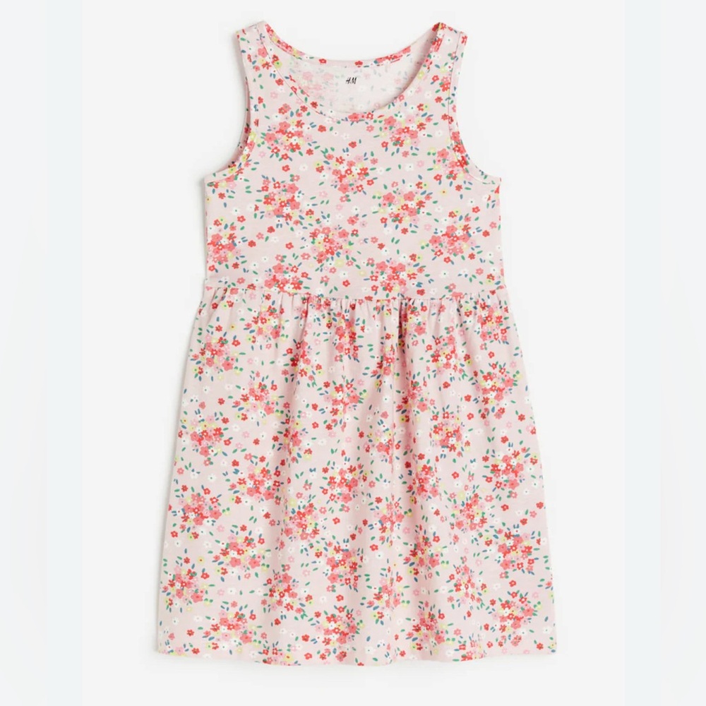 H&M Kids Toddler Girls Floral Dress in Pink and Red